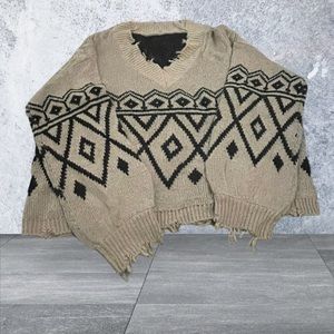 Deconstructed Sweater NWOT size L oversized